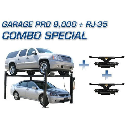 Atlas Garage PRO8000 4-Post Lift Combo