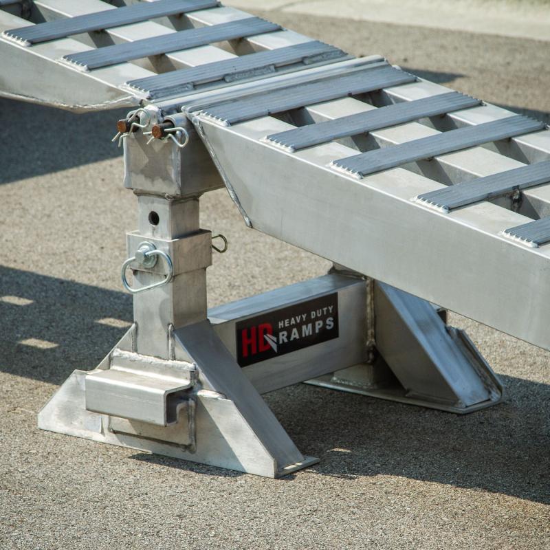 HD Ramps Adjustable Heavy-Duty Lower Ramp Support Stands with ramps over