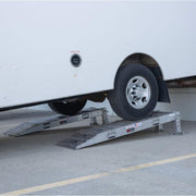 HD Ramps Adjustable Wheel Risers in use
