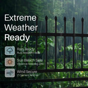 Aleko Berlin fence panels in extreme weather conditions