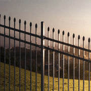 Aleko Tokyo fence installed along a property boundary