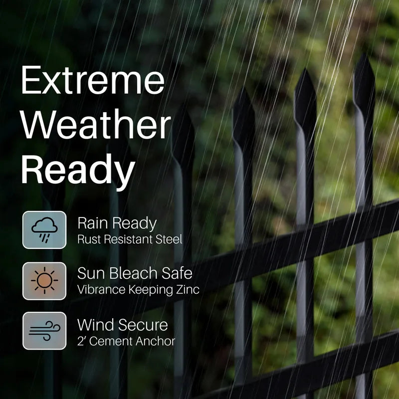 Aleko Tokyo fence in extreme weather conditions