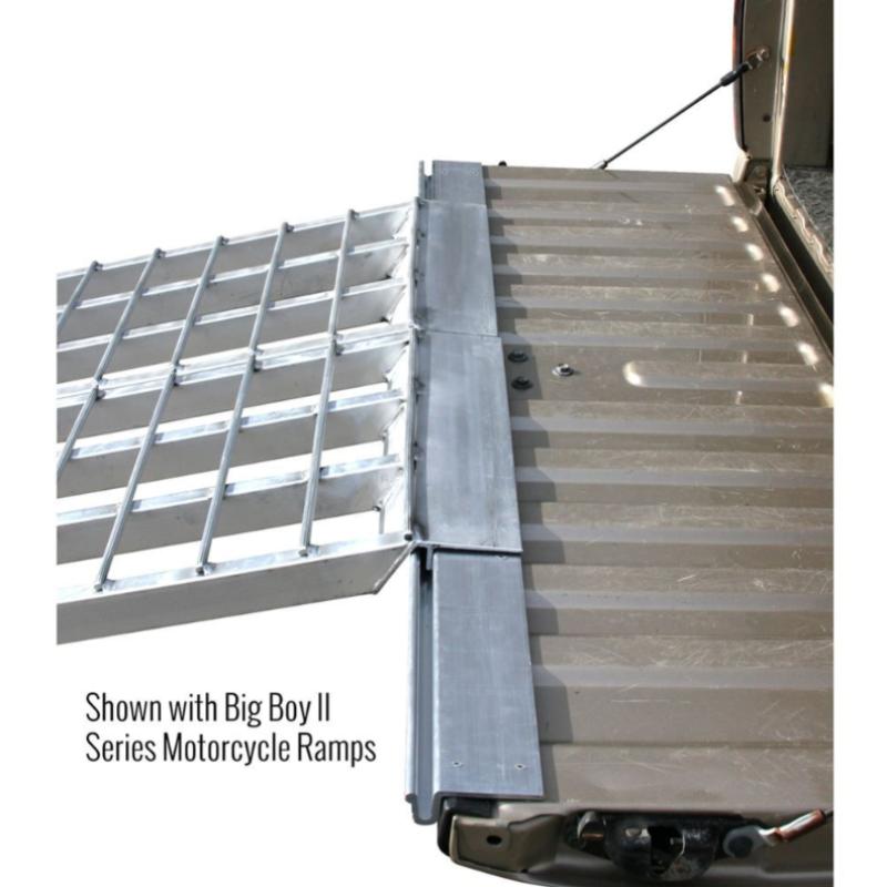 HD Ramps Alumi-Loc 5' Ramp Attaching System shown with big boy II series motorcycle ramps
