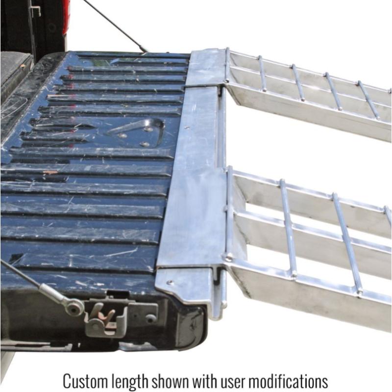 HD Ramps Alumi-Loc Ramp Attachment System attached on truck bed
