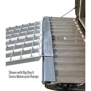 HD Ramps Alumi-Loc Ramp Attachment System ramp attached on the truck bed
