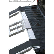 HD Ramps Alumi-Loc Ramp Attachment System shown with whiteout snowmobile ramps
