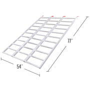 Black Widow Aluminum Extra-Wide Folding ATV Ramp dimensions and measurements
