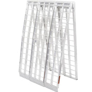 Black Widow Aluminum HD Folding Arched 3-Piece Motorcycle Ramp folded
