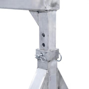 adjustable stand of the HD Ramps Aluminum Modular Yard Ramp 30,000 lb Capacity