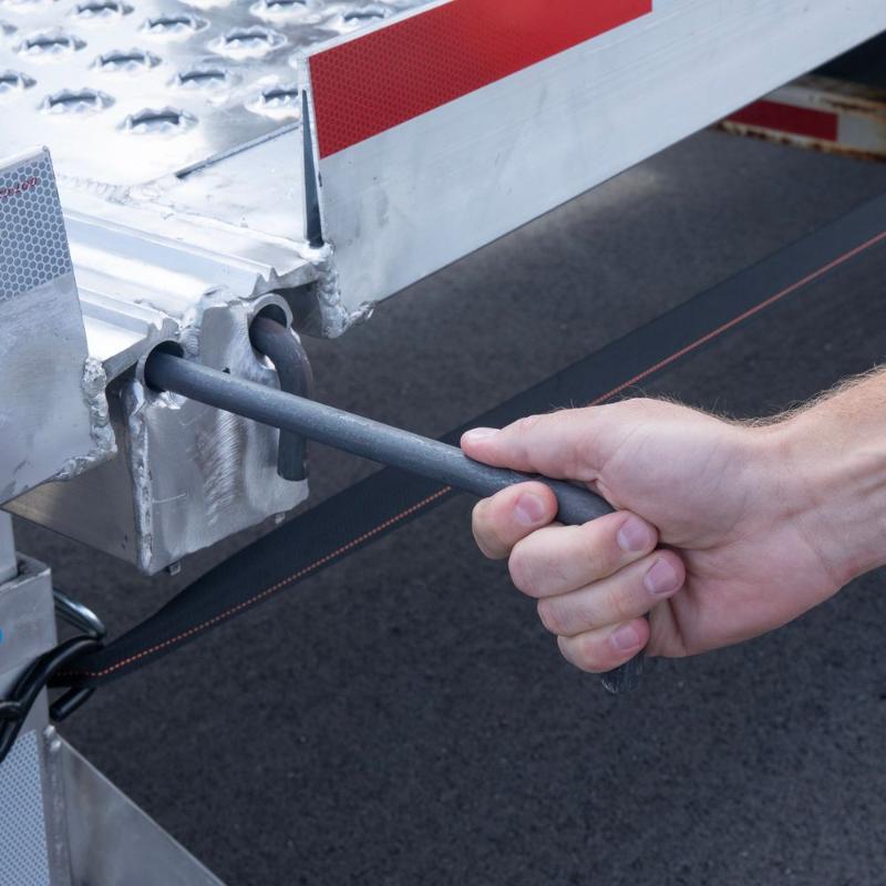 pin on ramp connector of the HD Ramps Aluminum Modular Yard Ramp 30,000 lb Capacity