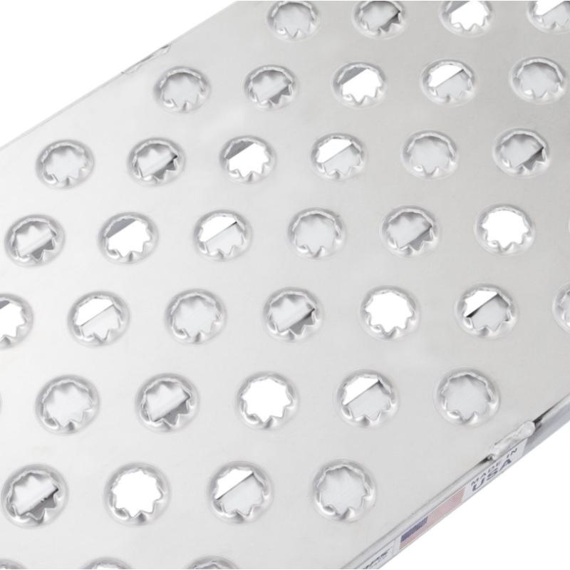 HD Ramps Aluminum Roller End Replacement Trailer Ramps for Cotrell Car Hauler high traction punch plate
