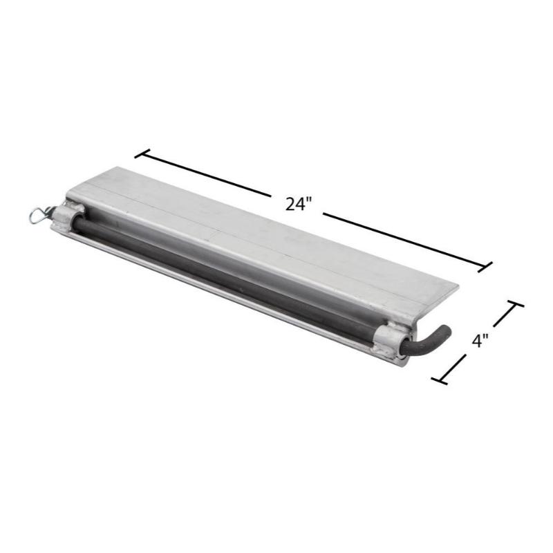 HD Ramps Aluminum Skid Seat Attaching Bracket dimensions