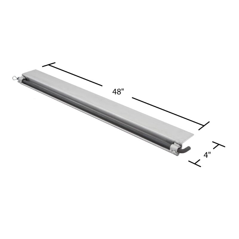 HD Ramps Aluminum Skid Seat Attaching Bracket dimensions
