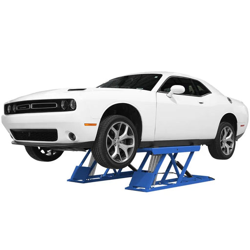 Atlas 6PL scissor lift with vehicle raised