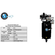 Atlas Air Force AF7 5HP 80-Gallon Air Compressor - view 7