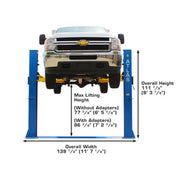 Atlas BP10000X baseplate 2-post lift, lock release power unit