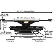 Atlas PROJACK35 dimension diagram