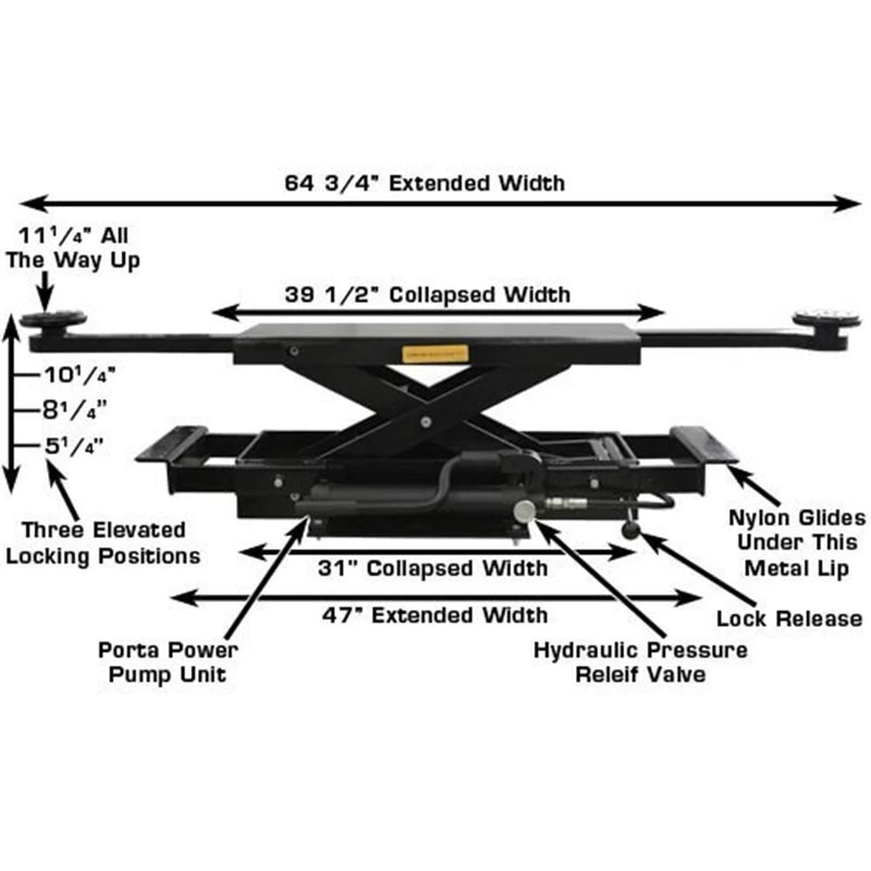 Atlas PROJACK35 dimension diagram