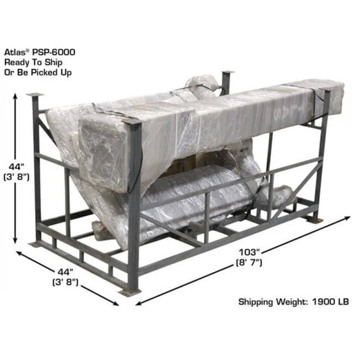 Atlas PSP-6000 portable single post lift, side view
