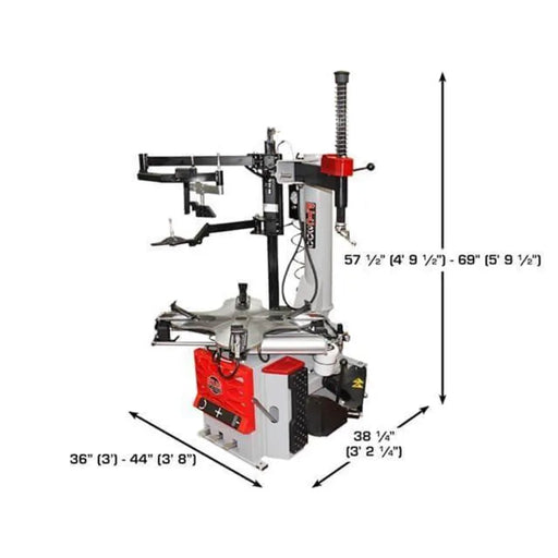 Atlas Platinum PTC300 tire changer, side view