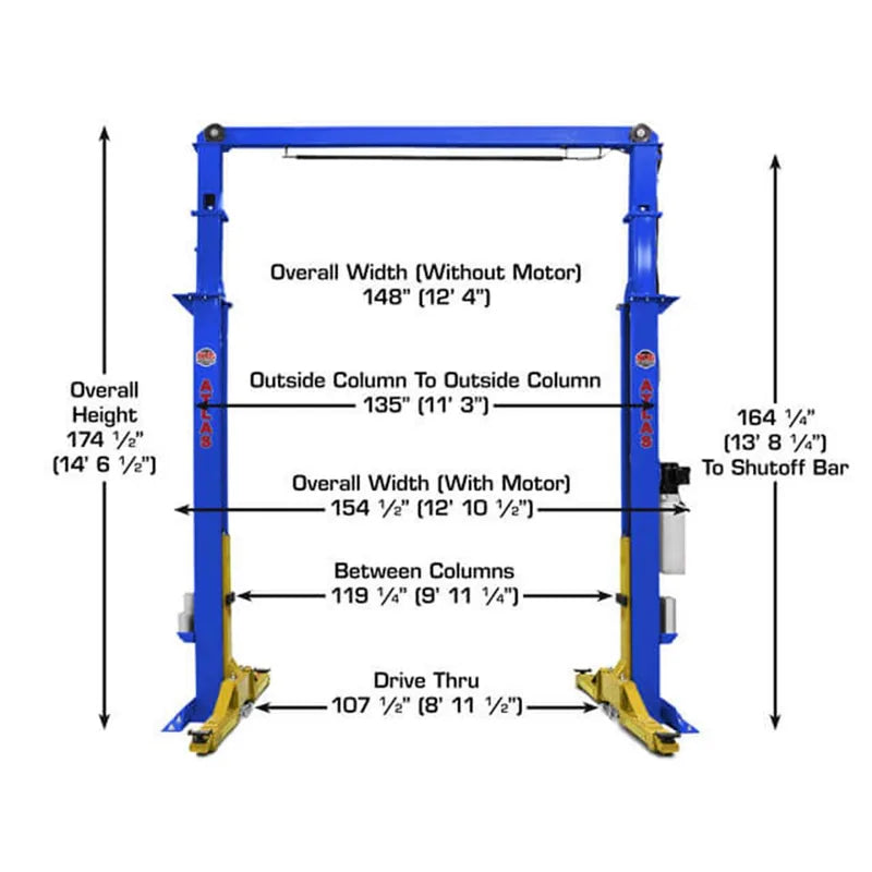 Atlas PVL15 heavy-duty column structure
