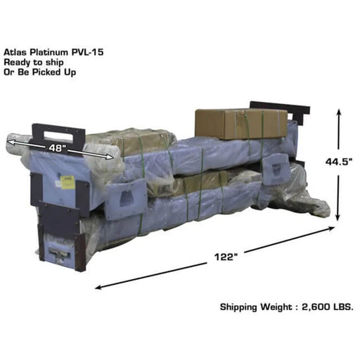 Atlas Platinum PVL15 2-Post Lift side profile