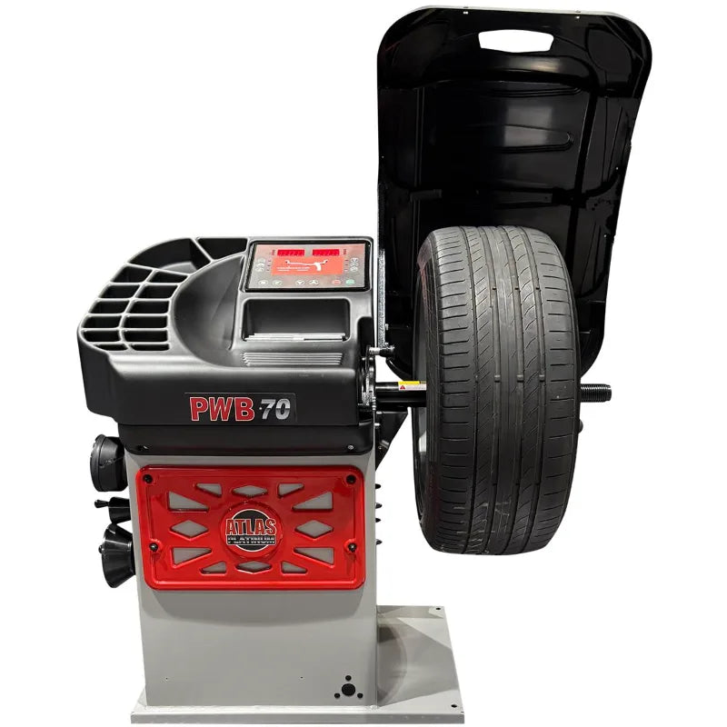 Atlas Platinum PWB70 wheel balancer, side view