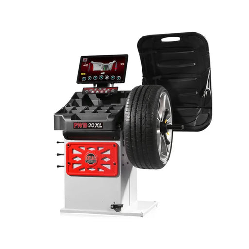 Atlas Platinum PWB90XL wheel balancer, side view