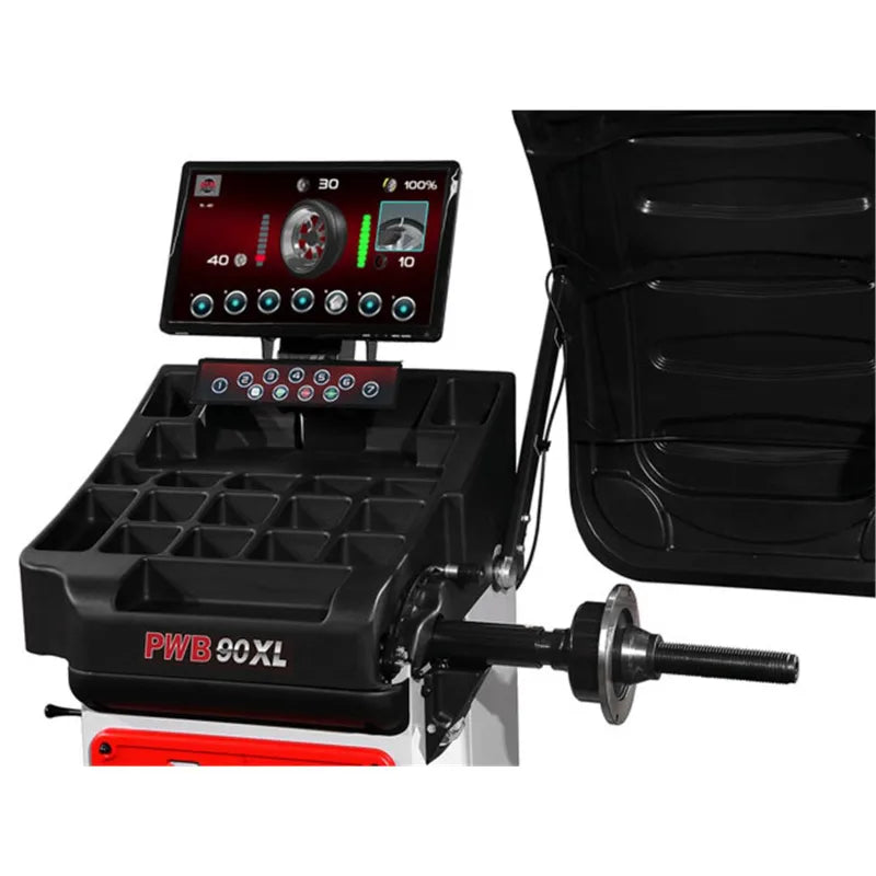 Atlas Platinum PWB90XL wheel balancer, sonar width sensor