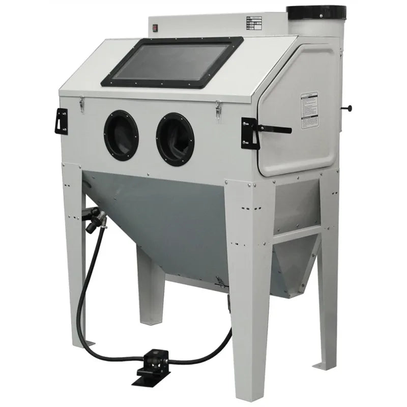 Atlas SBC420 sandblast cabinet with vacuum, front view