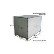 Atlas SBC990 sandblast cabinet, top loading door open