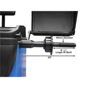 Atlas WB41 wheel balancer, brake pedal and base detail