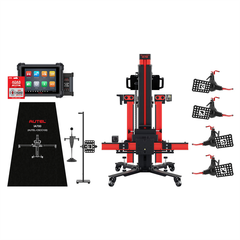 Autel MaxiSYS IA700T ADAS Calibration Frame with MS909 Tablet and Alignment Pre-Check