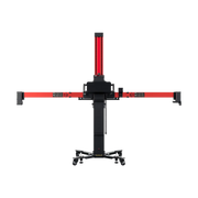 Autel MaxiSYS IA700T ADAS Calibration Frame with MS909 Tablet and Alignment Pre-Check frame back view