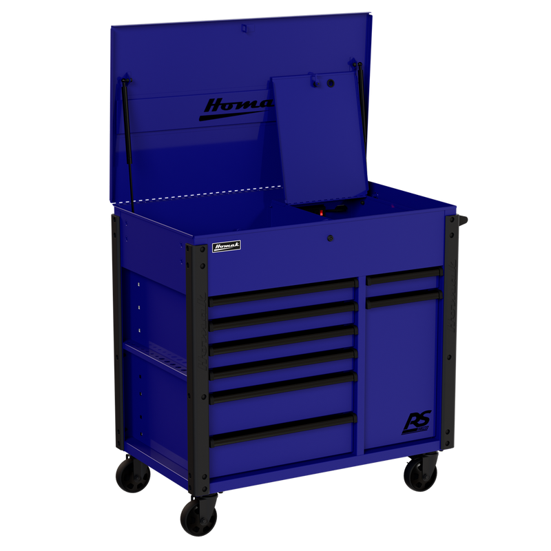 Homak 06044080 power service cart Rally Sport Blue