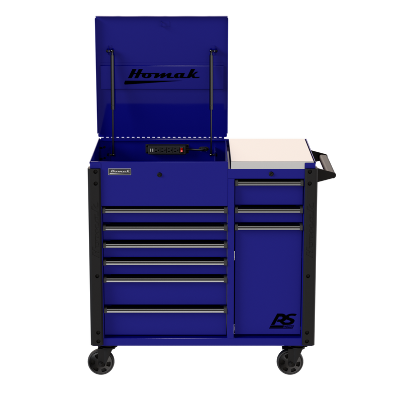 Homak 06044090 power workstation cart Rally Sport Blue