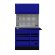 Homak CTS41002 41" CTS Centralized Tool Storage Set with Toolboard Backsplash - Rally Sport Blue