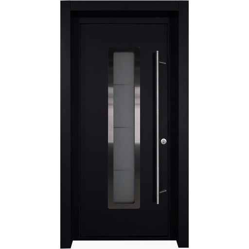 Belldinni Modern Front Steel Door Argos Black/White 37 2/5" X 81 1/2" + HARDWARE-Belldinni Inc.-Access Division