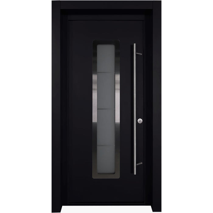 Belldinni Modern Front Steel Door Argos Black/White 37 2/5" X 81 1/2" + HARDWARE-Belldinni Inc.-Access Division