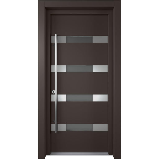 Belldinni Modern Front Steel Door Aura Brown/White 37 2/5" X 81 1/2" + HARDWARE-Belldinni Inc.-Access Division