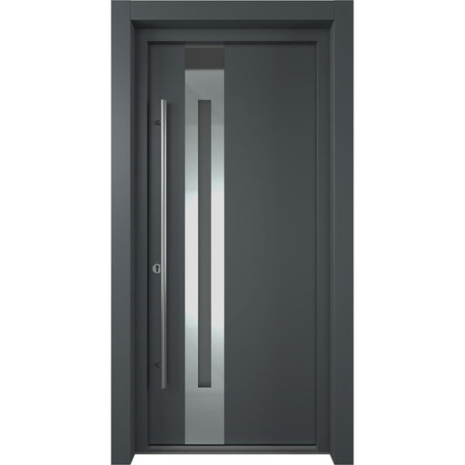 Belldinni Modern Front Steel Door Zephyr Antracit/White 37 2/5" X 81 1/2" + HARDWARE-Belldinni Inc.-Access Division