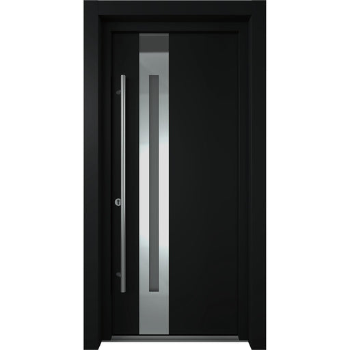 Belldinni Modern Front Steel Door Zephyr Black/White 37 2/5" X 81 1/2" + HARDWARE-Belldinni Inc.-Access Division
