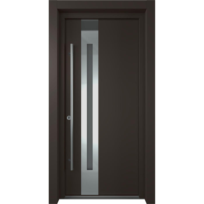 Belldinni Modern Front Steel Door Zephyr Brown/White 37 2/5" X 81 1/2" + HARDWARE-Belldinni Inc.-Access Division