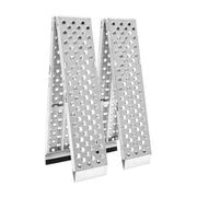 Black Widow Big Boy EZ Rizer™ Aluminum Arched Dual Runner Folding ATV Ramps folded
