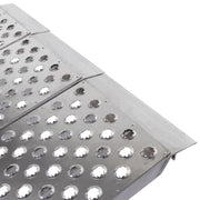 Black Widow Big Boy EZ Rizer Aluminum Folding 3-Piece Trike & Motorcycle Ramp close up picture of the hook attachment plate
