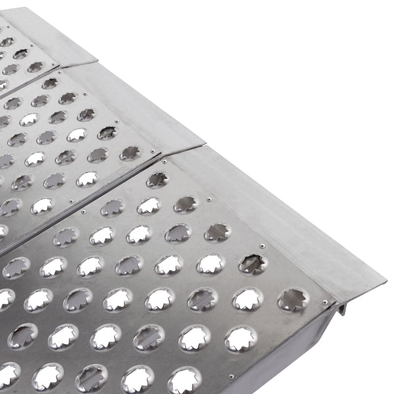 Black Widow Big Boy EZ Rizer™ Aluminum Folding 3-Piece Trike and Motorcycle Ramp close up picture of the hook lip