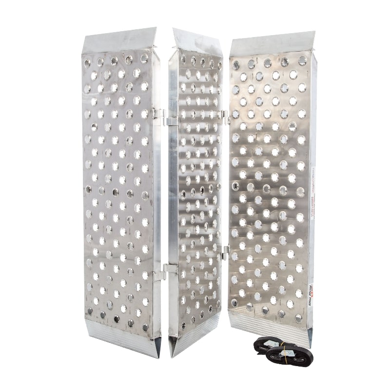 Black Widow Big Boy EZ Rizer Aluminum Folding Motorcycle Trailer Ramp folded
