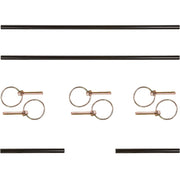 Black Widow ATV Side Extension Kit for Motorcycle Lift Table four extension rods and 6 loop pins