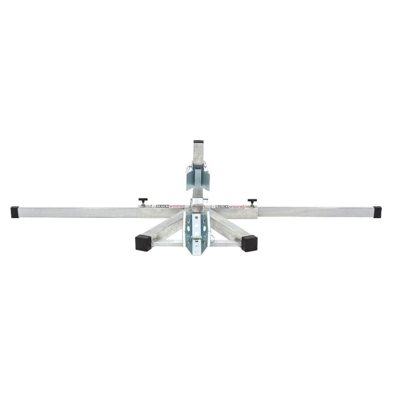 Black Widow Adjustable Width Motorcycle Wheel Chock front view
