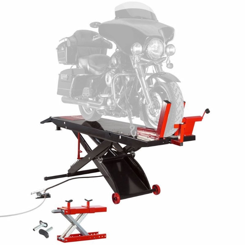 Black Widow ProLift Heavy-Duty Pneumatic Motorcycle Lift Table parts
